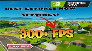 How to fix lag and delay on GeForce Now *fortnite mobile*