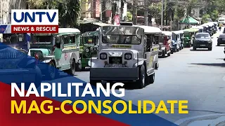 Ilang PUV operator, napilitan umanong mag-consolidate para ‘wag mawalan ng hanapbuhay