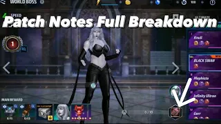 Black Swan WBL + Harvester Thanos Buffs (Patch Notes) - Marvel Future Fight