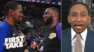 Kevin Durant joining LeBron on the Lakers would be the worst move - Stephen A. | First Take