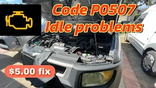 Honda Element code P0507 Idle Problem 🥲  $5 fix