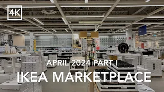 [4K Walk] 🇨🇦 Relaxing IKEA Tour Marketplace April 2024 Part I 🌷Vibrant For Spring | カナダ・イケア