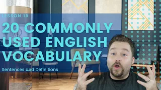 20 English Vocabulary Words Lesson 15