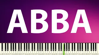 ABBA - Chiquitita Ending - PIANO TUTORIAL