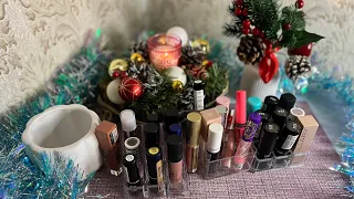 Все мои помады,блески для губ+свотчи🤩💄💜🎀🎊