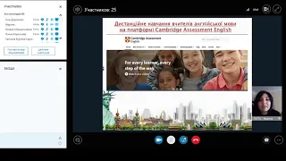 Дистанційне навчання вчителів англійської мови Ч1
