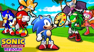 How Fast Can You Touch Every Character's Color In Sonic Speed Simulator?