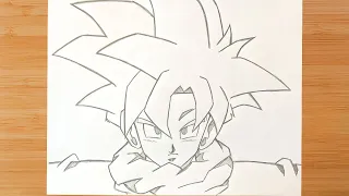 🚀 Learn How to Draw Gohan SSJ 1 Step by Step with Pencil - EASY!