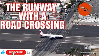 Road Crosses Runway at Gibraltar Airport | Amazing | British Airways