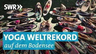 Weltrekord geknackt: SUP Yoga mitten auf dem Bodensee