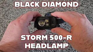 Black Diamond STORM 500-R Headlamp Review
