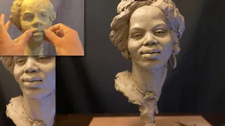 Sculpting AFRICAN WOMEN portrait