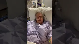 Right after surgery, the first thing she thinks of is the puppies