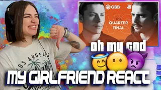 My GIRLFRIEND React : D-LOW vs COLAPS | Grand Beatbox Battle 2019