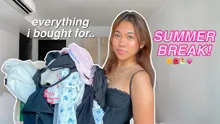 EVERYTHING I BOUGHT FOR SUMMER BREAK! *huge shein try on haul*