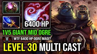 NEW 7.35d Patch Unkillable 6400 HP Raid Boss 100% Perma Stun Multicast LEVEL 30 Ogre Magi Dota 2