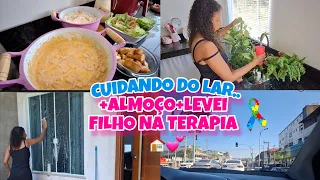 🏠💕 ALMOÇO+FIZ ESTROGONOFE CUIDEI DAS PLANTAS +LEVEI FILHO NA TERAPIA||Vlog de Segunda