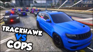 Trackhawk vs Cops in GTA 5 RP