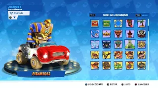 Ctr gameplay con mis skins creado por mi #6  dr neo cortex