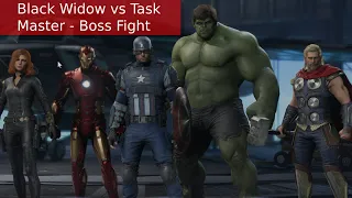Marvel's Avengers beta - BOSS FIGHT - BLACK WIDOW VS TASK MASTER - ULTRA SETTINGS