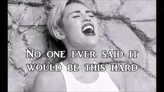 Miley Cyrus - The scientist - Cover (Lyrics)