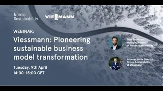 Viessmann: Pioneering sustainable business model transformation