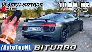 1000HP AUDI R8 V10 PLUS BiTurbo KLASEN Motors 347km/h REVIEW POV on Autobahn by AutoTopNL