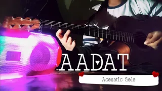 Aadat♥️ || Atif Aslam || Guitar Solo || Acoustic Aviral #guitarsolo