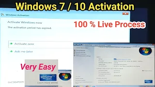 how to windows activated || windows 7/10/11 activation || 100% live process || windows genuine ||