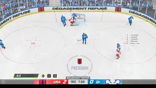 NHL 24 ligue LIH USA contre Québec