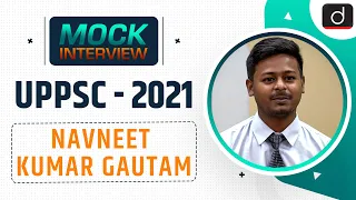UPPSC 2021 Topper Navneet Kumar gautam | Mock Interview | Drishti IAS English
