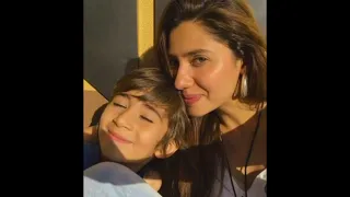 Mahirakhan's pictures with  her son | beautiful memories | happy moments with Azlan