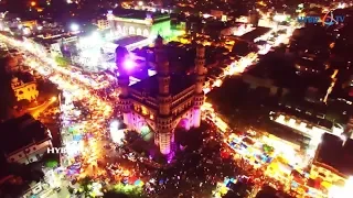 Night Bazar during Ramzan Festival at Charminar Hyderabad | Night Bazar Shopping- Hybiz.Tv