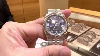 Rolex Oyster Perpetual Date Just Purple Dial