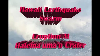 Big Island of Hawaii Earthquake Swarm, Kīlauea Volcano Lava Flow