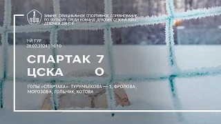 «Спартак» — ЦСКА (девушки 2011 г. р.) — 7:0 (2:0)