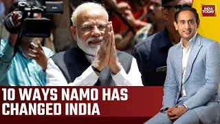 NewsTrack With Rahul Kanwal Live: 10 Ways NaMo Has Changed India | 9 Years Of Modi Govt | More