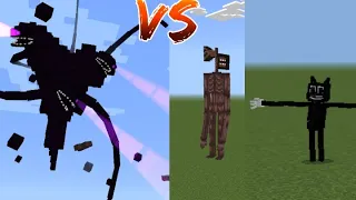 Wither Storm Vs Siren Head and Cartoon Cat