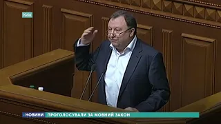 Рада проголосувала за мовний закон