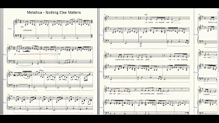 Metallica - Nothing Else Matters (piano)