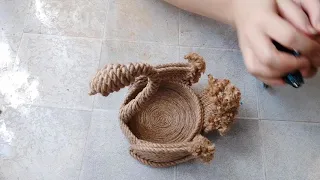 Конфетница из джута от канала @DIY/Рукоделие//Jute container