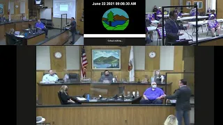 Board of Supervisors Tues Meeting 06-22-21