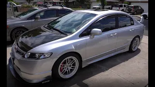 8th Gen Civic Si Gets 17x9 +35 Enkei RPF1's | Super Aggressive!