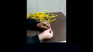 How to make table mat using a rope.