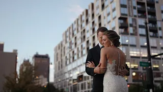 Perfect VOWS and First Look in Downtown Wedding | The Westin Columbus