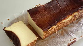 인스타 천만뷰 레시피! 단 5가지 재료로 만드는 최상의 바스크 치즈케이크. 내가 가진 틀에 맞게 변형해봐요. Basque Burnt Cheesecake Recipe