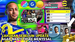 PENJELASAN LENGKAP APA YANG HARUS DILAKUKAN SEBELUM UPDATE KE EFOOTBALL 2022 MOBILE!! LAKUKAN SEGERA