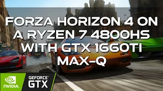 GTX 1660Ti Max-Q Notebook/Laptop | Forza Horizon 4 Gameplay