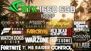 GeForce GTX 1660 6GB Test in 20 Games 1080p in 2022