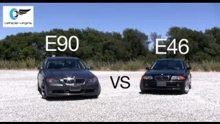 E46 BMW 330i vs E90 BMW 330i Test Drive and Review Part 1